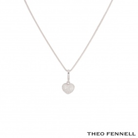 Theo Fennell White Gold Diamond Heart Pendant